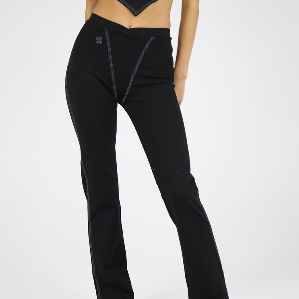 Dakota501 Ponte Pants Contrast Stitch Pants
